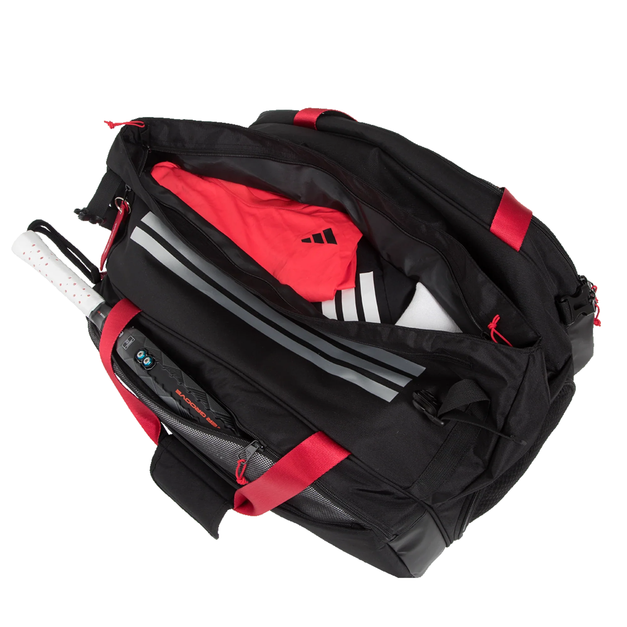 Adidas MULTIGAME BLACK/RED Racket Bag 3.4