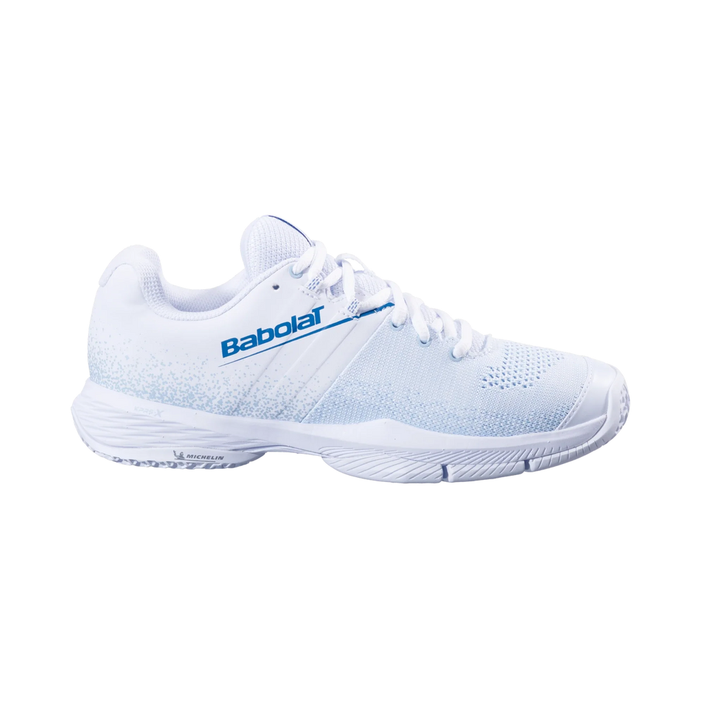 Babolat Sensa White/ Cool Blue Women Padel Shoes