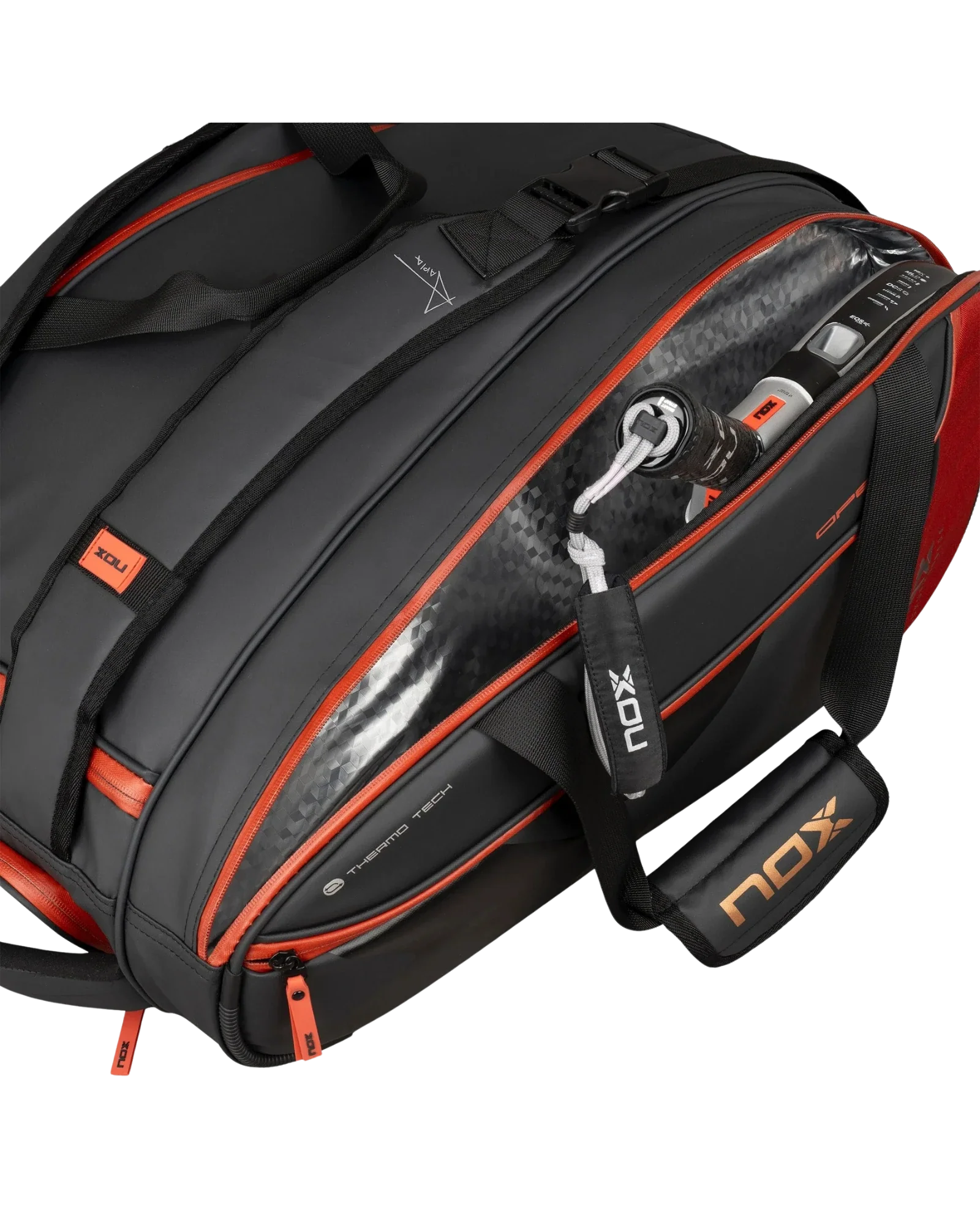 Nox LUXURY OPEN Series Black/Red Padel Bag